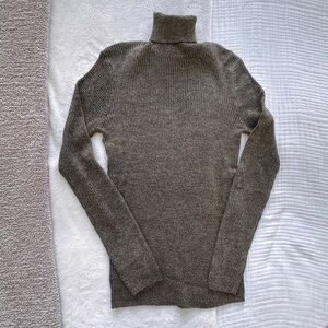 ASOS DESIGN Muscle Fit Ribbed Turtleneck Sweater